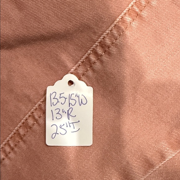 SO Pink High Rise Paperbag Utility Twill Waist Denim 3 - Picture 4 of 7